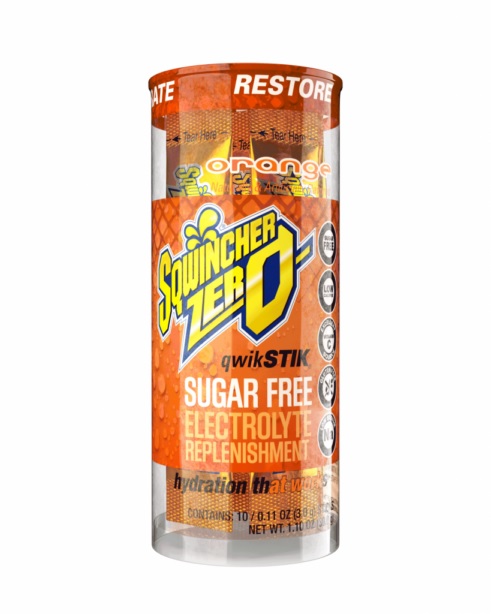 QWIK STICK, SUGAR FREE,;POWDER, ORANGE, 10/PK - Zero Sugar